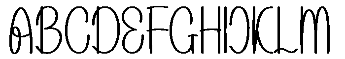 Happymountain Font UPPERCASE