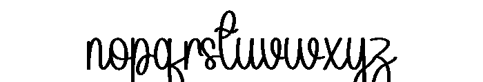 Happymountain Font LOWERCASE