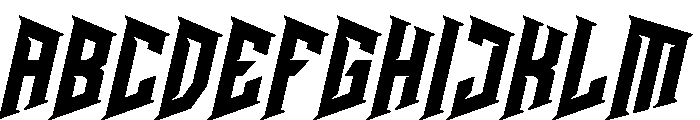 Harax Italic Font UPPERCASE