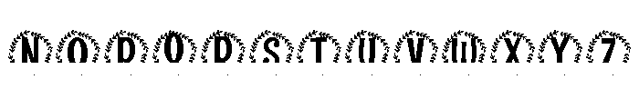 Harborcrest Split Monogram Font LOWERCASE