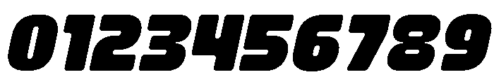 Hard Block Italic Font OTHER CHARS