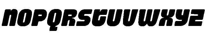 Hard Block Italic Font LOWERCASE