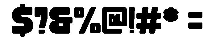 Hard Block Regular Font OTHER CHARS