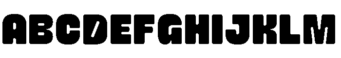 Hard Block Regular Font UPPERCASE