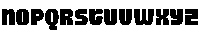 Hard Block Regular Font LOWERCASE