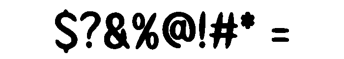 Hard Spine Hybrid Font OTHER CHARS