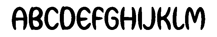 Hard Spine Hybrid Font UPPERCASE