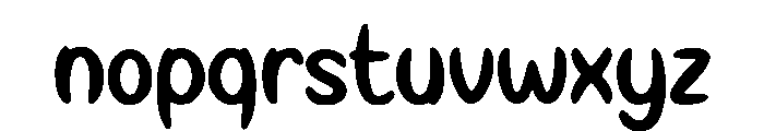 Hard Spine Hybrid Font LOWERCASE