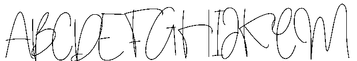 Hardfiles Font UPPERCASE