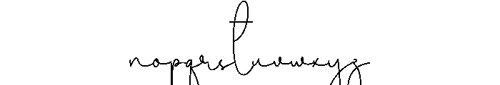 Hardfiles Font LOWERCASE