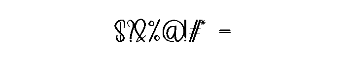 Hardware Font OTHER CHARS