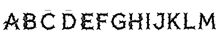 Hardy Regular Font UPPERCASE