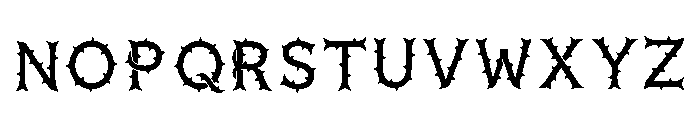 Hardy Regular Font LOWERCASE