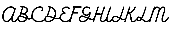 Hari Kamis Font UPPERCASE