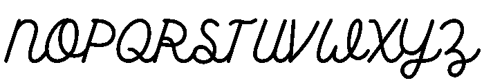 Hari Kamis Font UPPERCASE