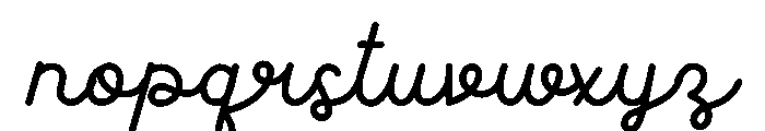 Hari Kamis Font LOWERCASE
