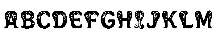 Harla Regular Font UPPERCASE