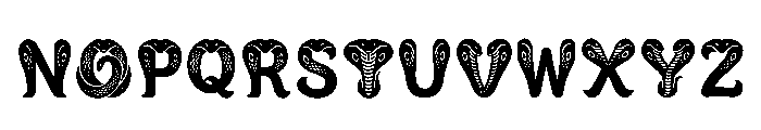 Harla Regular Font UPPERCASE