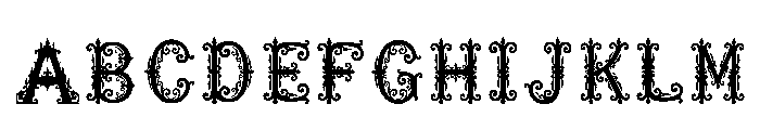 Harlem Regular Font UPPERCASE