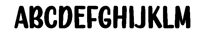 Harlow Chunky Regular Font UPPERCASE