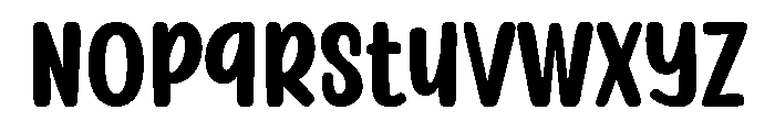 Harlow Chunky Regular Font LOWERCASE