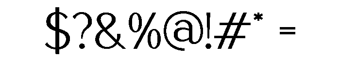 Harmonius Regular Font OTHER CHARS