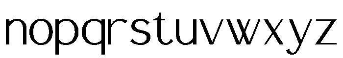 Harmonius Regular Font LOWERCASE