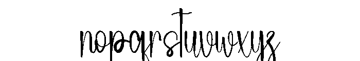 Harmony Valentine Font LOWERCASE