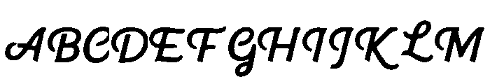 Harp Font UPPERCASE