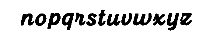 Harp Font LOWERCASE