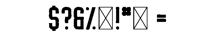 Harrison Organic Font OTHER CHARS