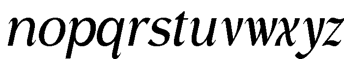 Harvellia Italic Font LOWERCASE