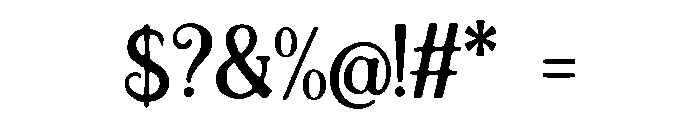 Harvest_Hex Font OTHER CHARS