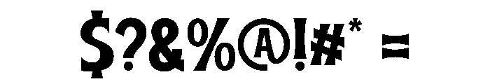 Harvest Regular Font OTHER CHARS