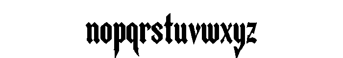 Harvey Poster Font LOWERCASE