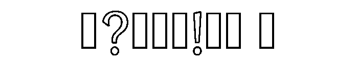 Harvey Regular Font OTHER CHARS