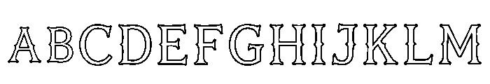 Harvey Regular Font UPPERCASE