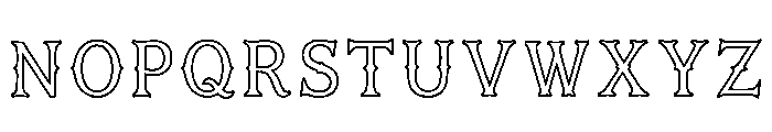 Harvey Regular Font UPPERCASE