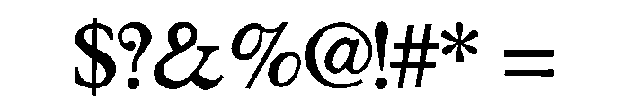 Has Asht Font OTHER CHARS