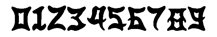 Hashira Senju Regular Font OTHER CHARS