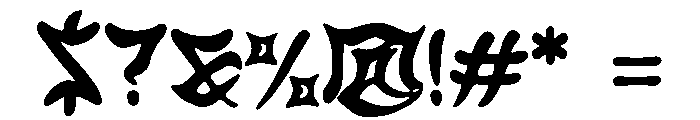Hashira Senju Regular Font OTHER CHARS