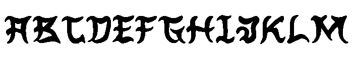Hashira Senju Regular Font UPPERCASE