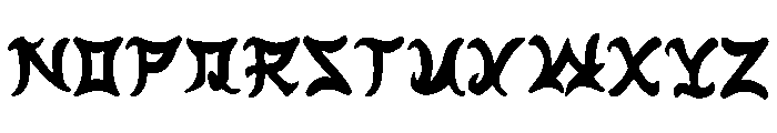 Hashira Senju Regular Font UPPERCASE