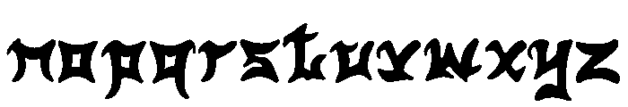 Hashira Senju Regular Font LOWERCASE