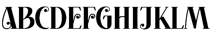 Hastanya Regular Font UPPERCASE