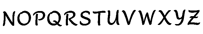 Hasty Regular Font LOWERCASE