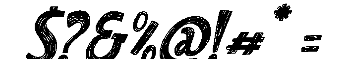 Hatchback Casual Italic Font OTHER CHARS
