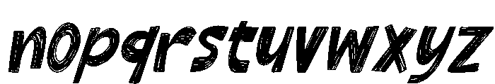 Hatchback Casual Italic Font LOWERCASE