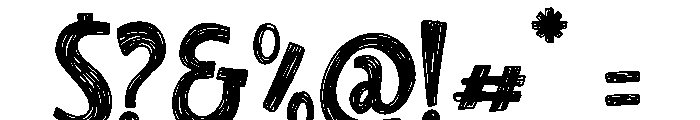 Hatchback Casual Font OTHER CHARS