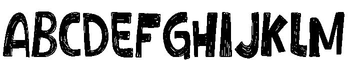 Hatchback Casual Font UPPERCASE